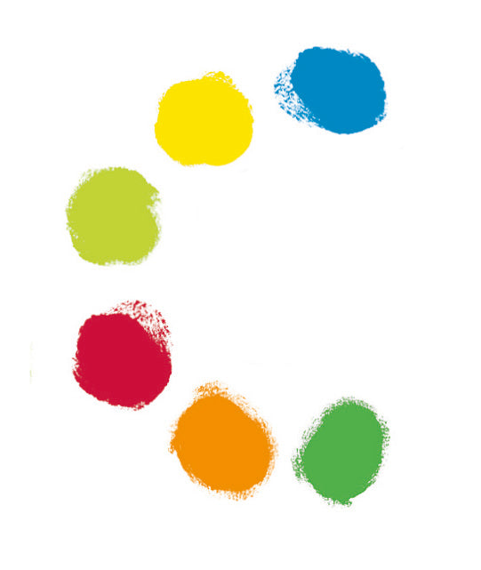 6 Finger Paint Tubes - Sweet or Bright pack.