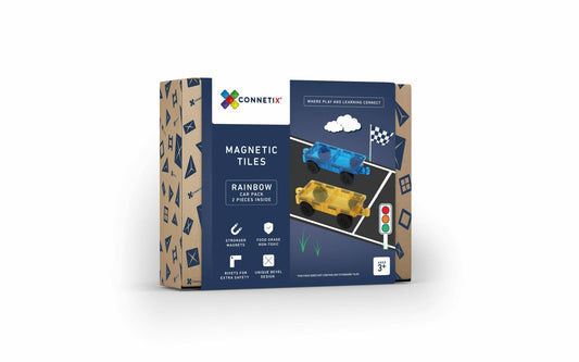 2 Piece Rainbow Car Pack - Connetix