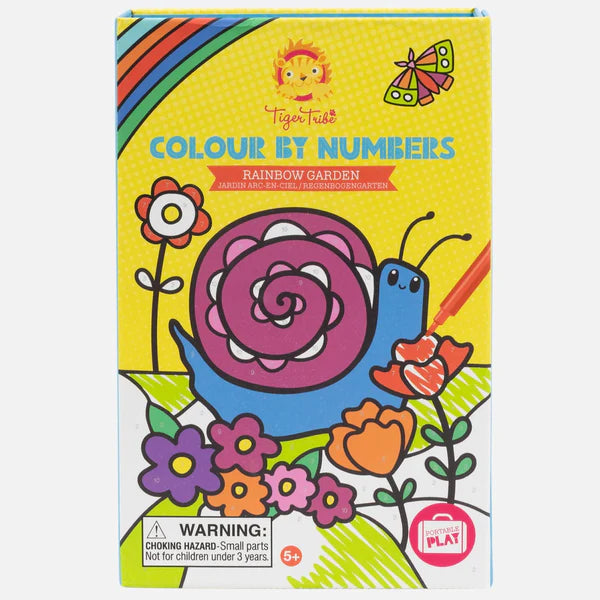 Colour by Numbers - Rainbow Garden