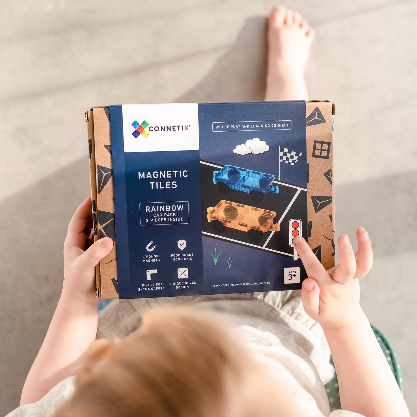 2 Piece Rainbow Car Pack - Connetix