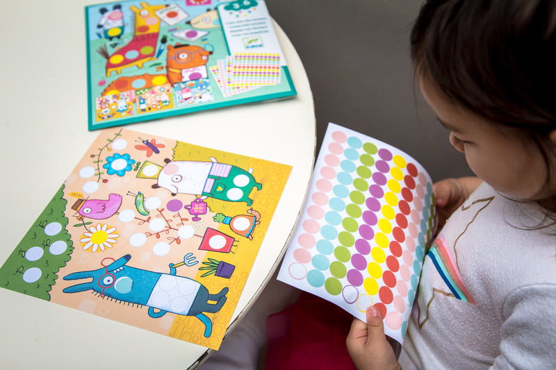 Coloured Dot Sticker Set