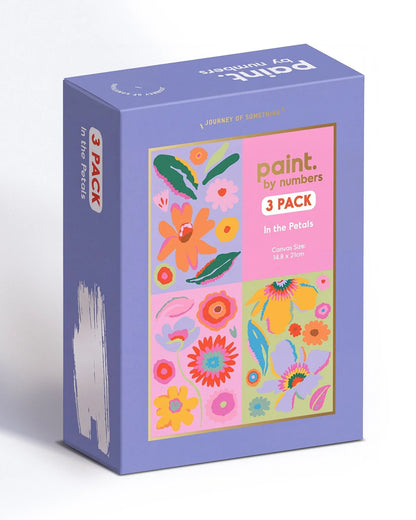 PAINT BY NUMBERS - INTO THE PETALS (PACK OF 3)