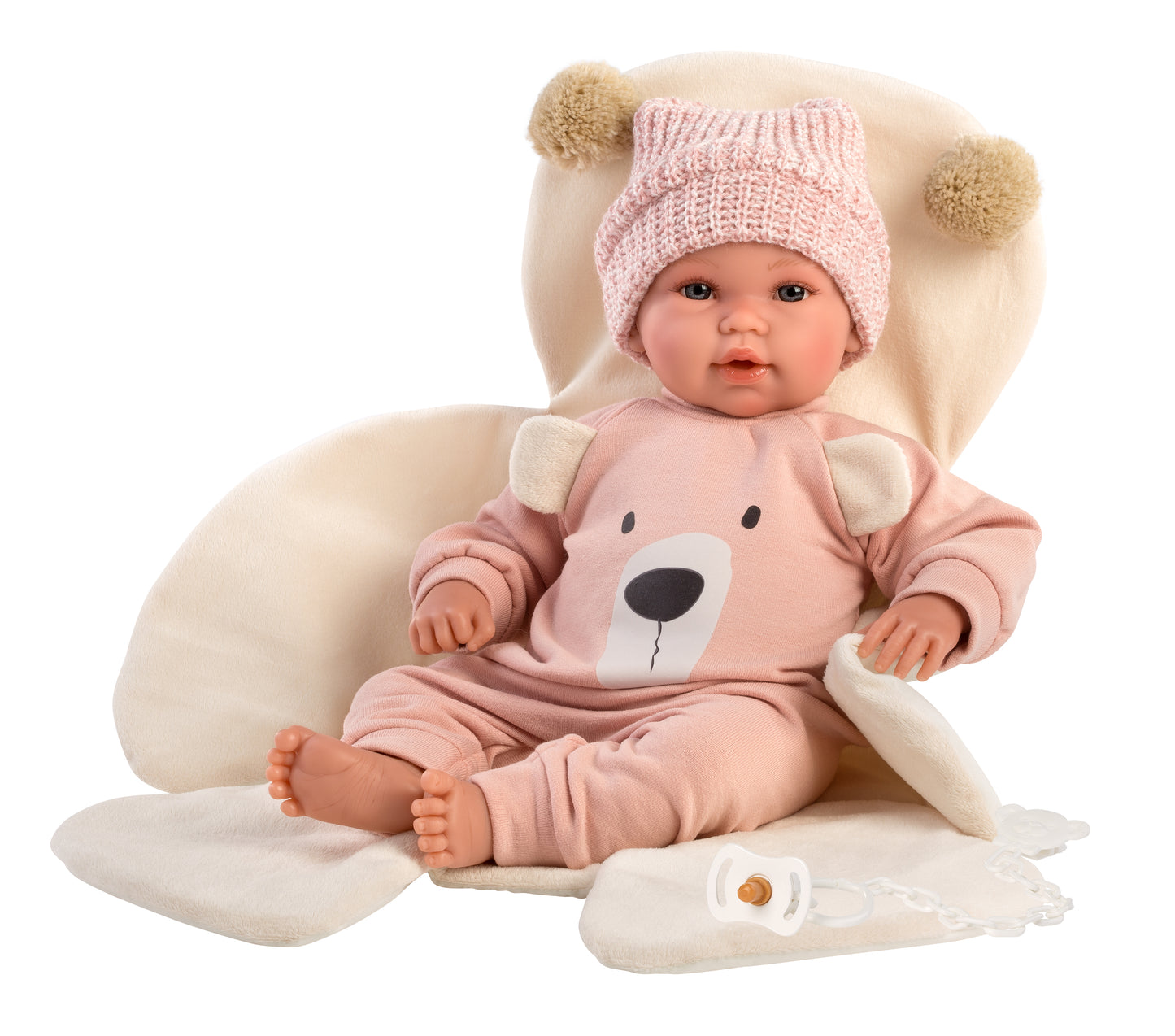 Llorens Doll - Pink Bear Sleepsuit - 36cm