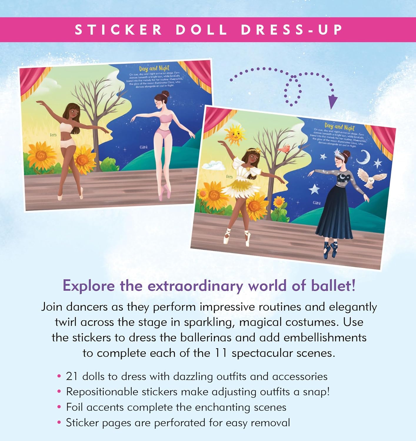 Sticker Doll Dress-Up - Ballet