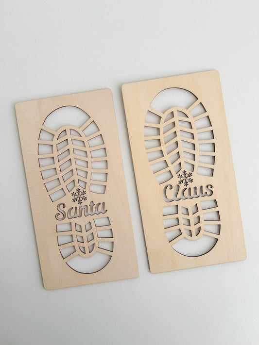 Santa Footprint Stencil