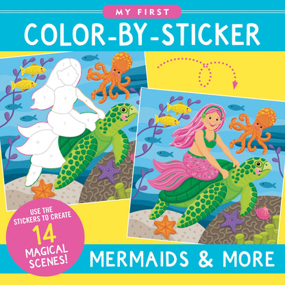 First Colour by Sticker Book - Mermaids and More