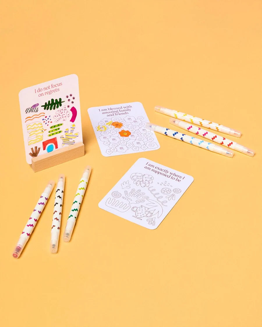 COLOUR YOUR OWN AFFIRMATION CARDS