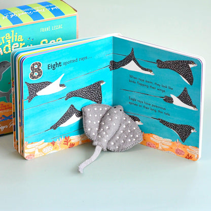 Australia Under the Sea 1,2,3 - Book and Finger Puppet Set