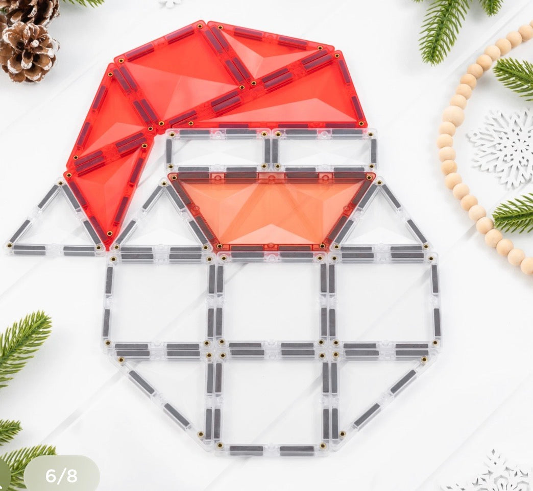 Connetix Christmas Santa pack 17 pc