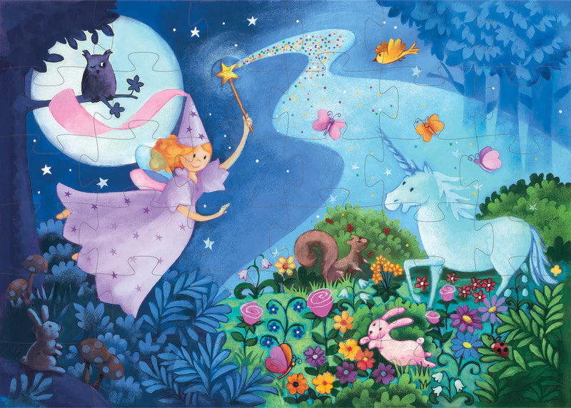 Fairy and Unicorn 36pc Silhouette Puzzle