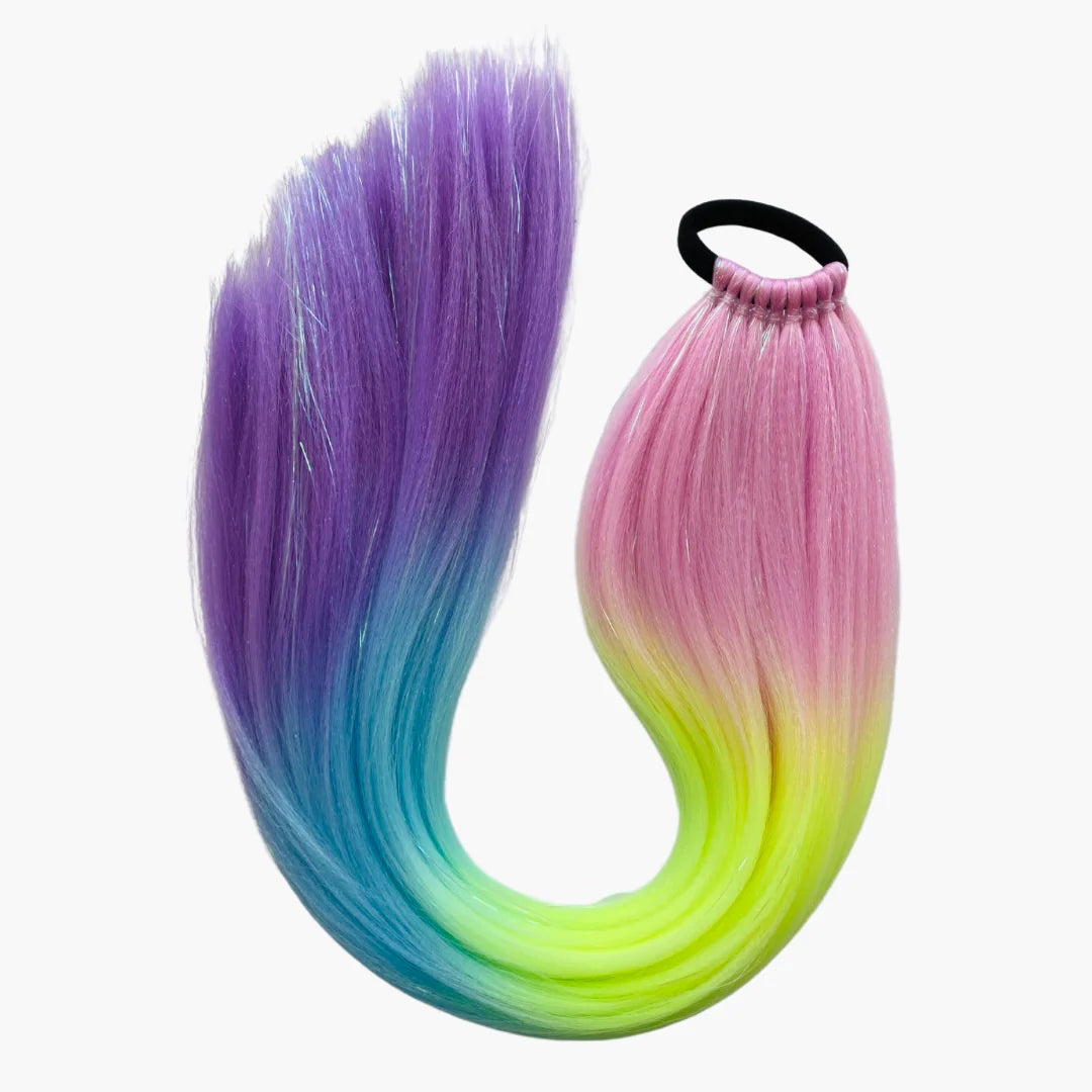 Ponytail - Rainbow Sherbet, Straight 60cm