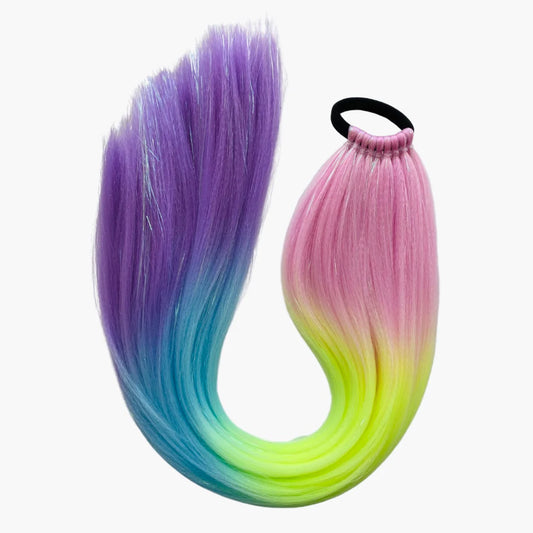 Ponytail - Rainbow Sherbet, Straight 60cm