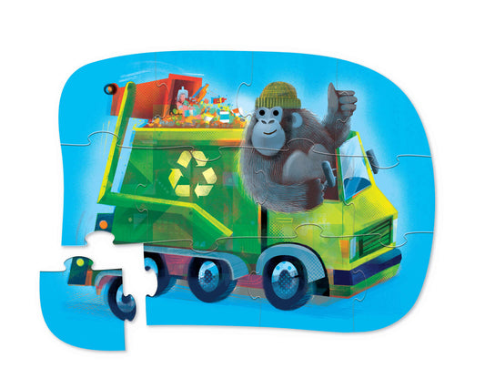 Mini Puzzle 12pc - Go Gorilla