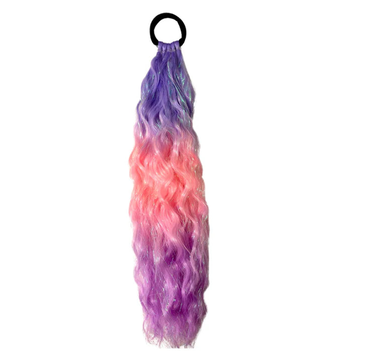 Ponytail - Pink Posy Wavy 55cm, 50g