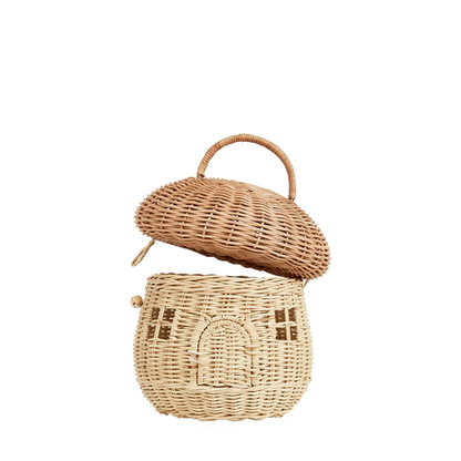 Rattan Mushroom Basket - Various Colours