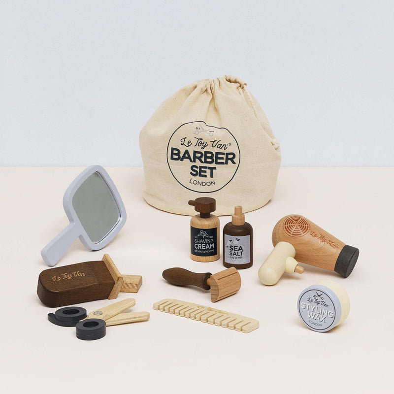 Wooden Hairdresser and Barber Kit