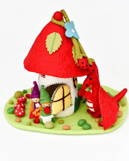 Fairies and Gnomes House - Red Roof