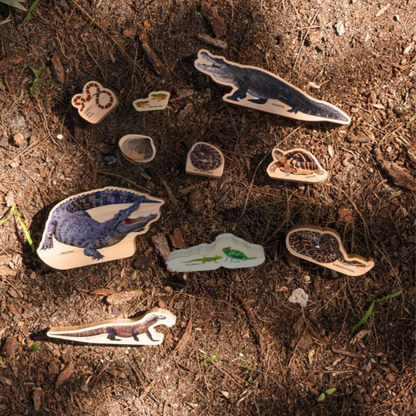 Reptiles - Wooden 9 piece set