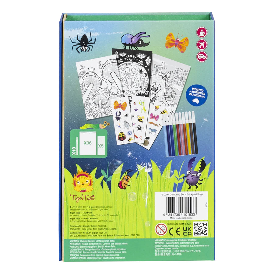 Colouring Set - Backyard Bugs