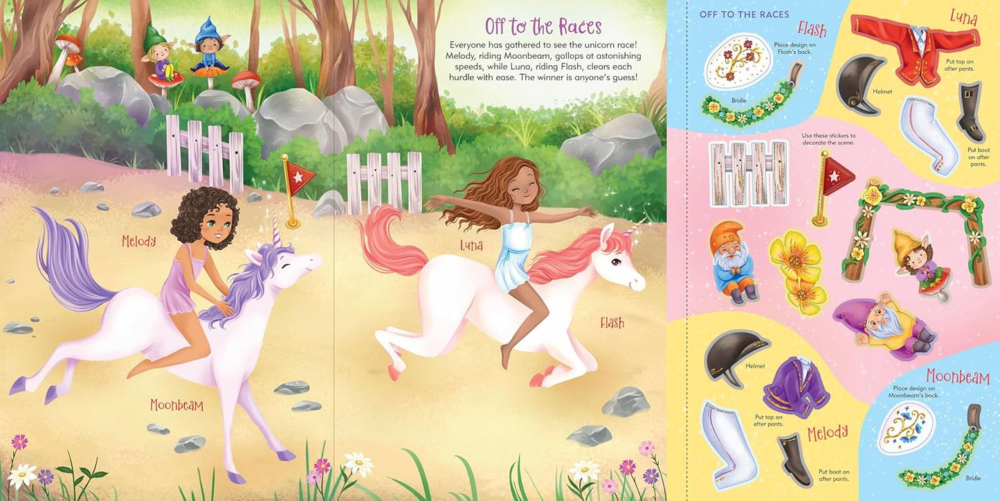 Sticker Doll Dress-Up - Unicorns