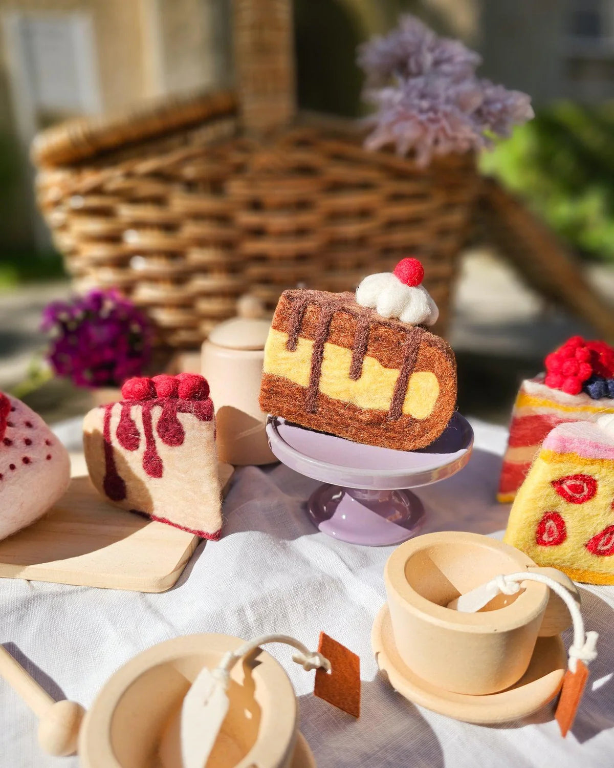 Felt Boysenberry Cheesecake Slice