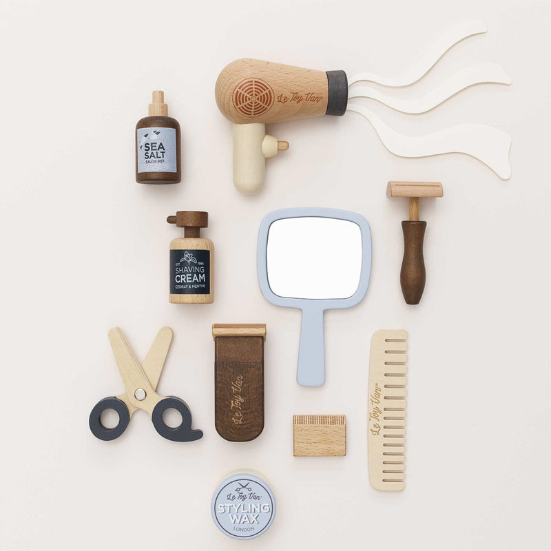 Wooden Hairdresser and Barber Kit