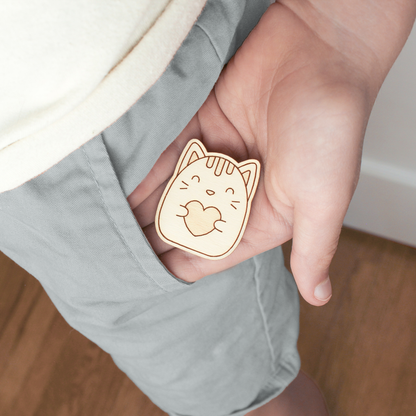 Wooden Pocket Hug - Dinosaur | Thinking of You Gift