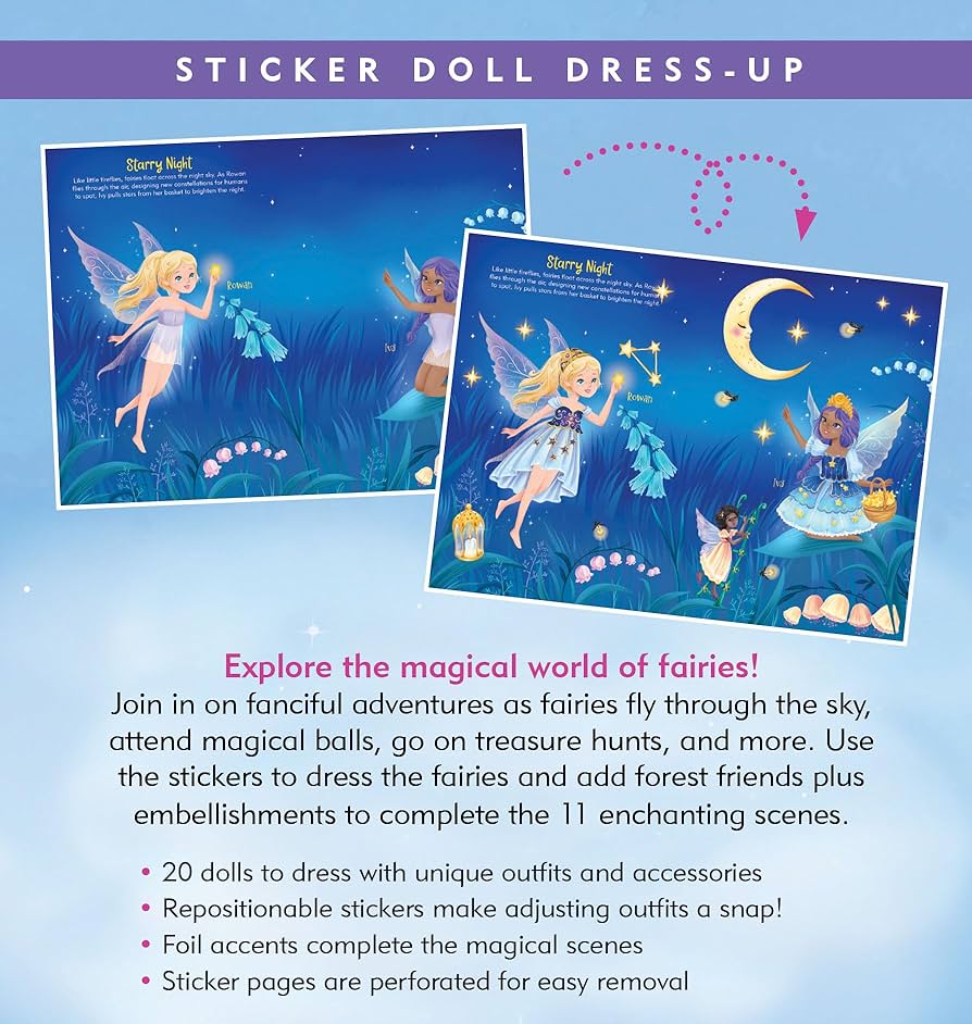 Sticker Doll Dress-Up - Faires