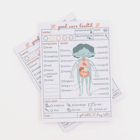 Doctor Visit Pretend Play Notepad