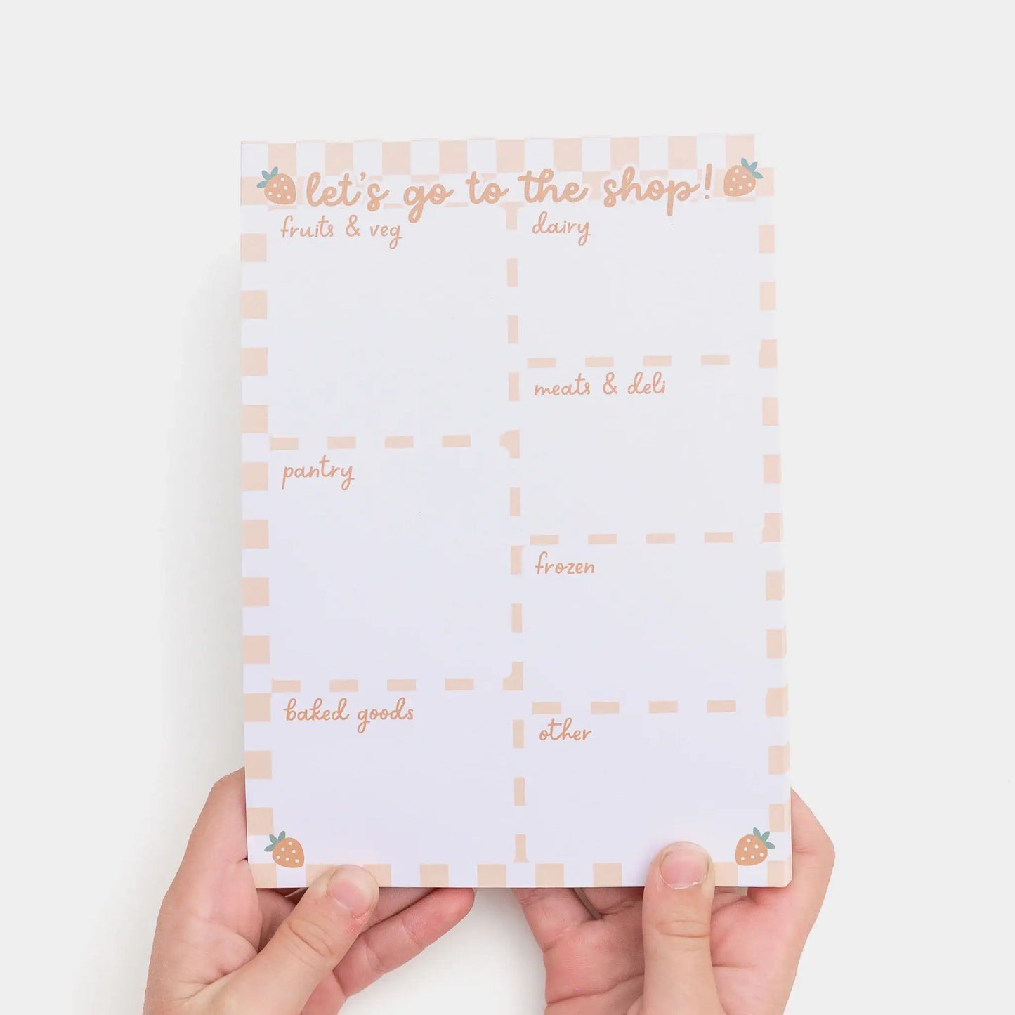 Grocery List Pretend Play Notepad