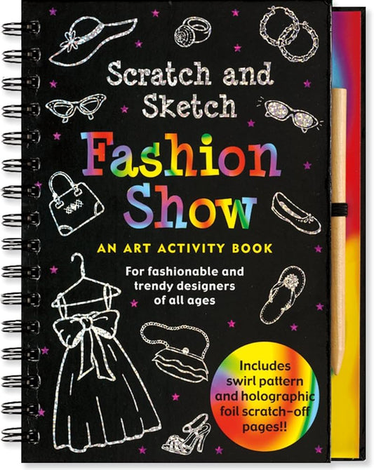 Scratch and Sketch Fashion Show - Art Activity Book