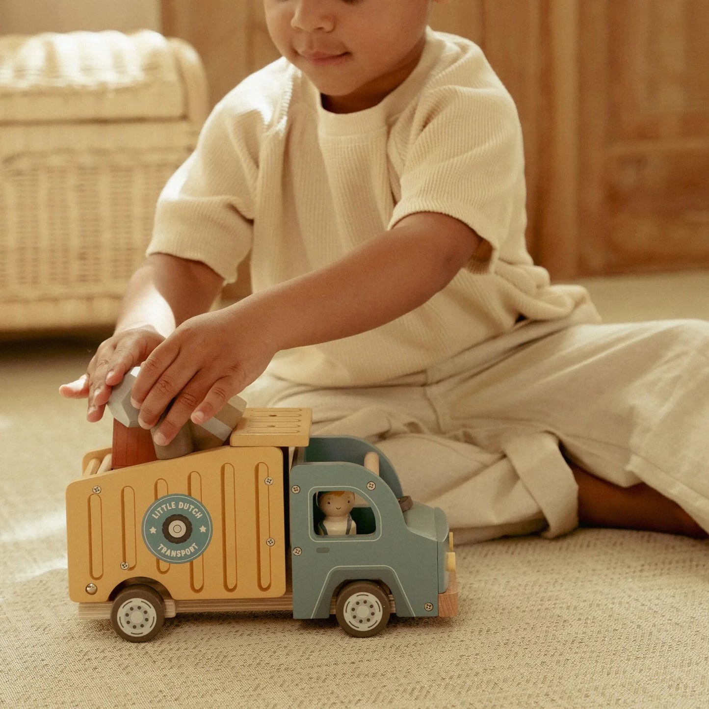 Little Dutch- Wooden Garbage Truck