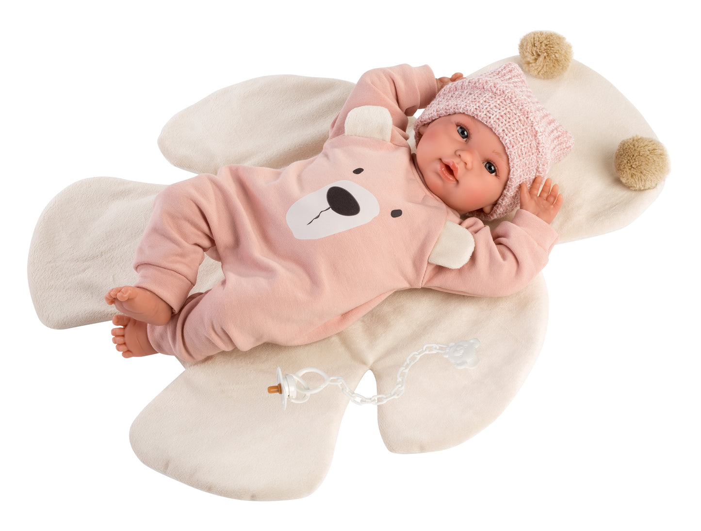 Llorens Doll - Pink Bear Sleepsuit - 36cm