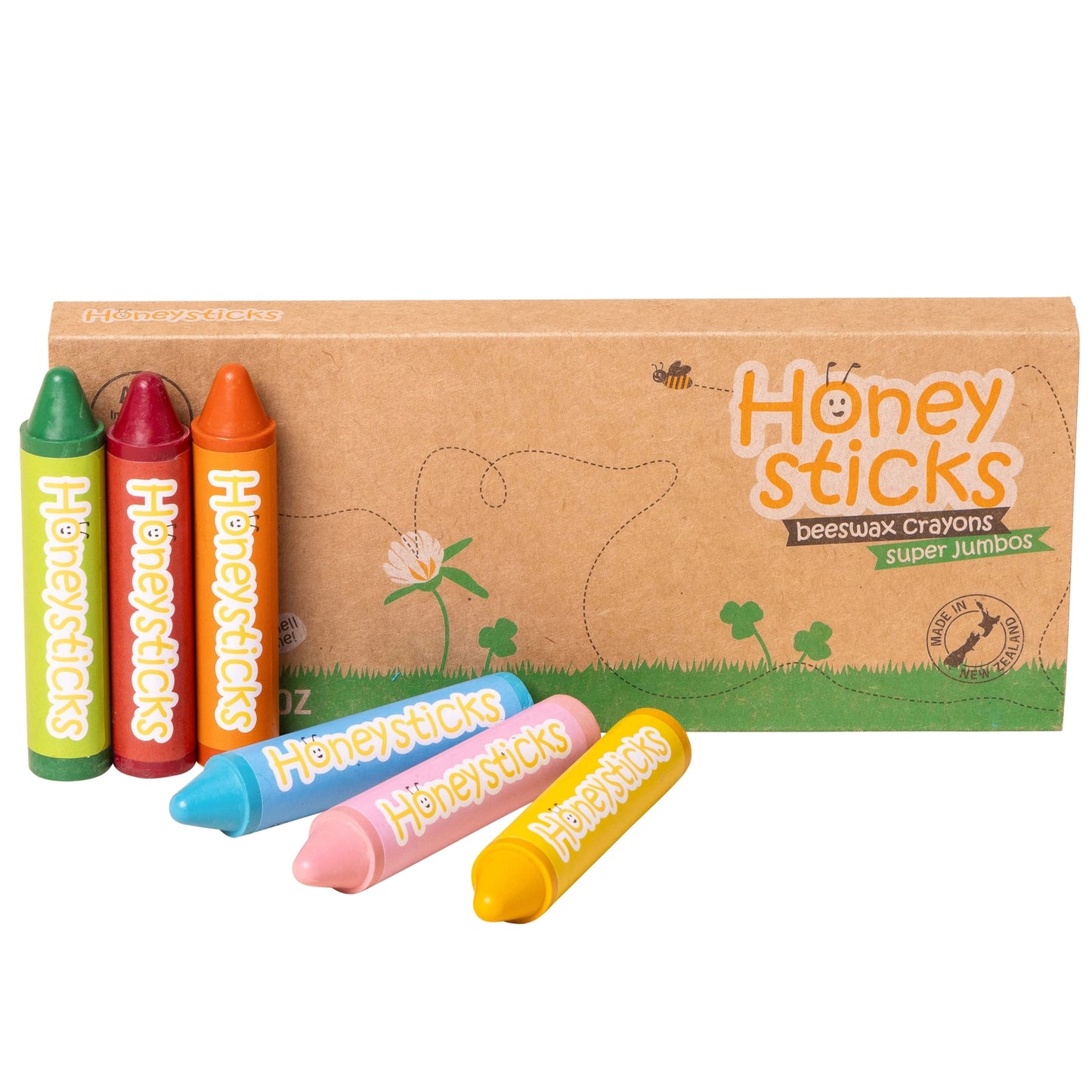 Honeysticks Super Jumbo Crayons 12 pack