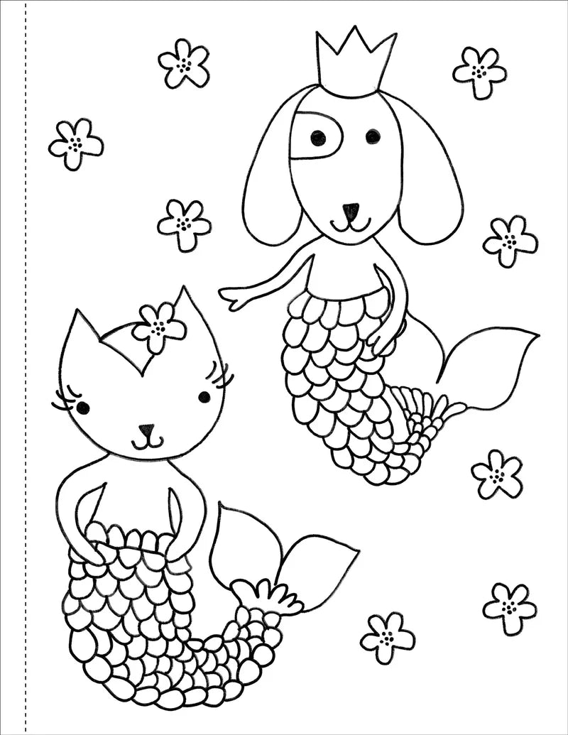 Mermaids Colouring Book