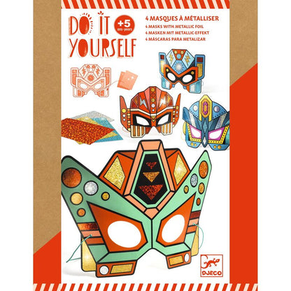 Do it Yourself Robots Masks (Metallic Stickers)