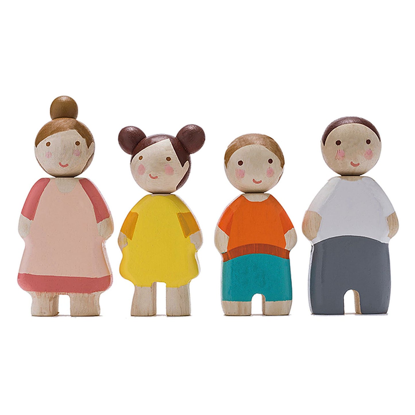 Wooden Family of 4