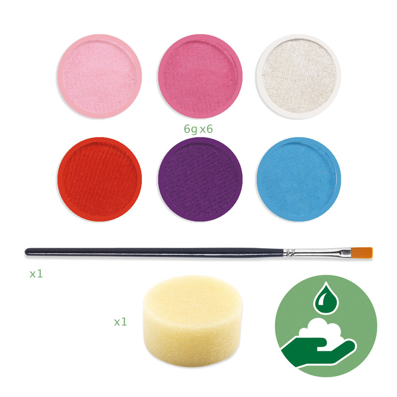 Face / Body Paint - Sweet Body Art Palette 6 colours