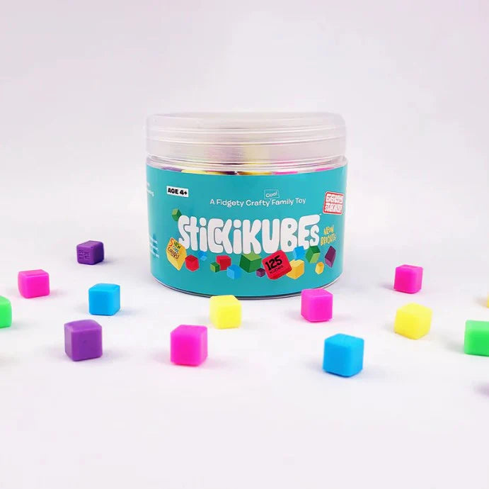 STICKIKUBES - NEON BRIGHTS TUB - 125PC