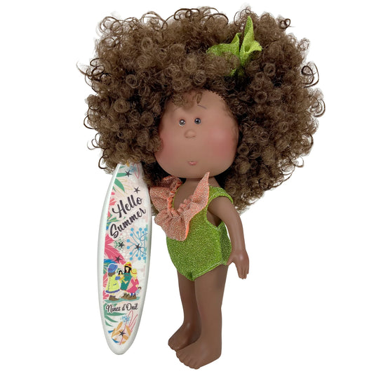 Handcrafted Collectible Doll - Mia Afro Cutie Summer Doll