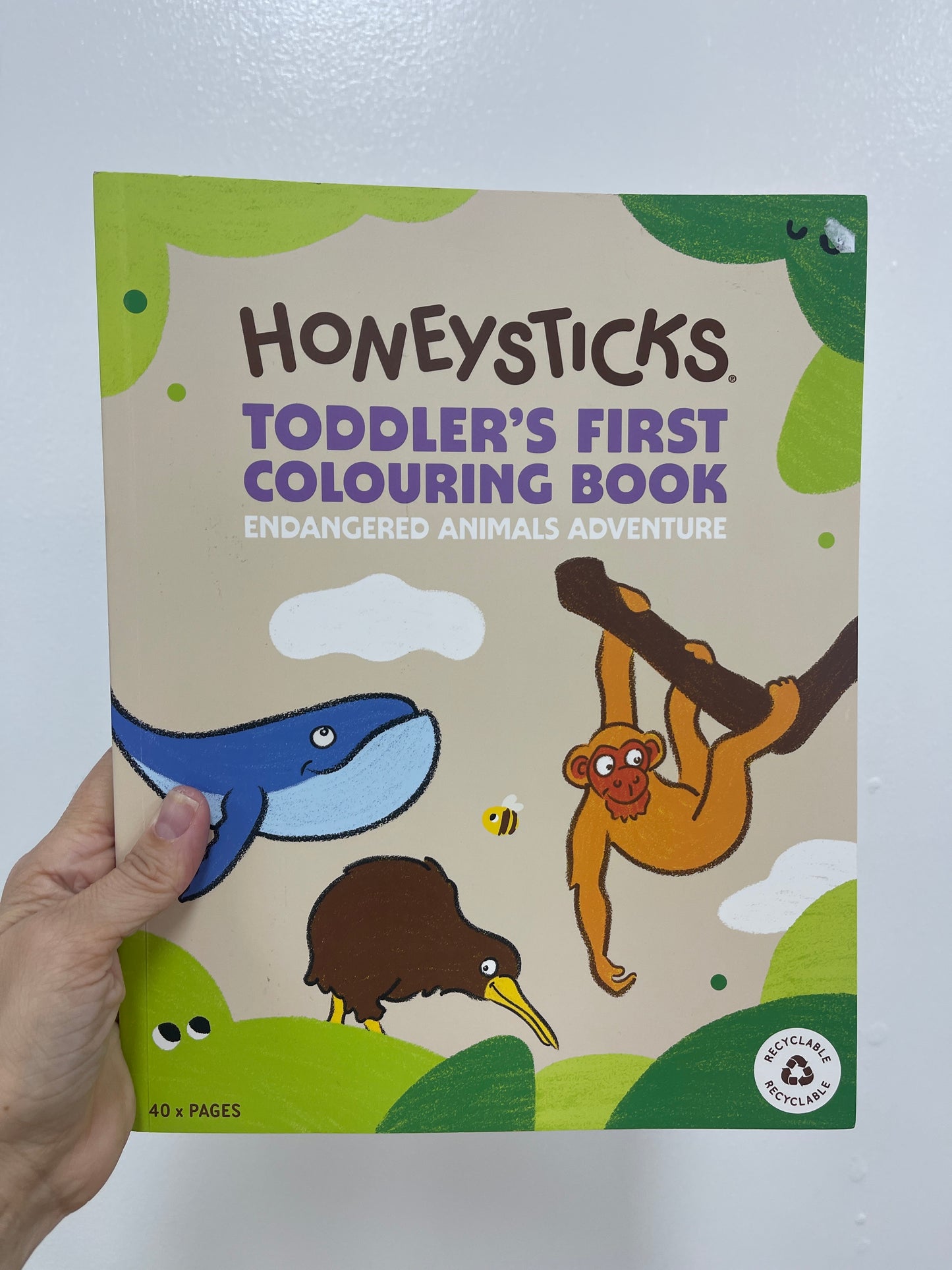 Endangered Animals Toddler's First Colouring Book