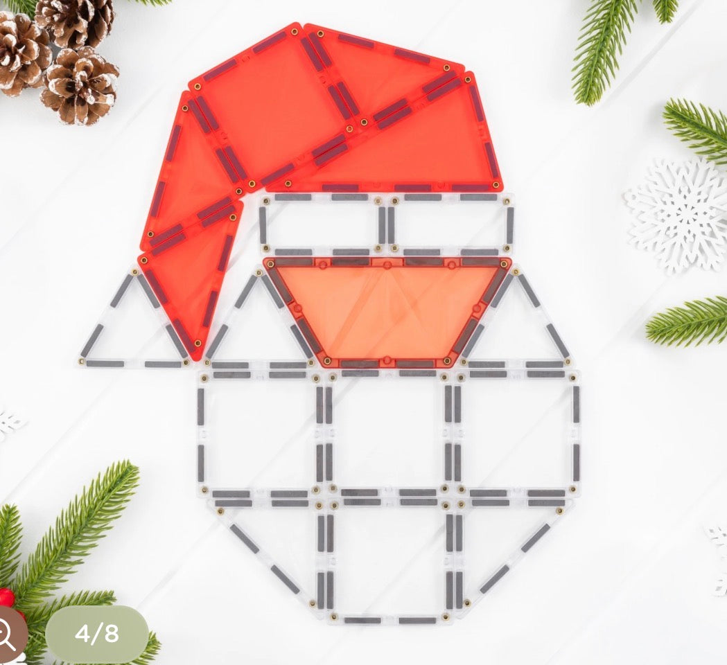 Connetix Christmas Santa pack 17 pc