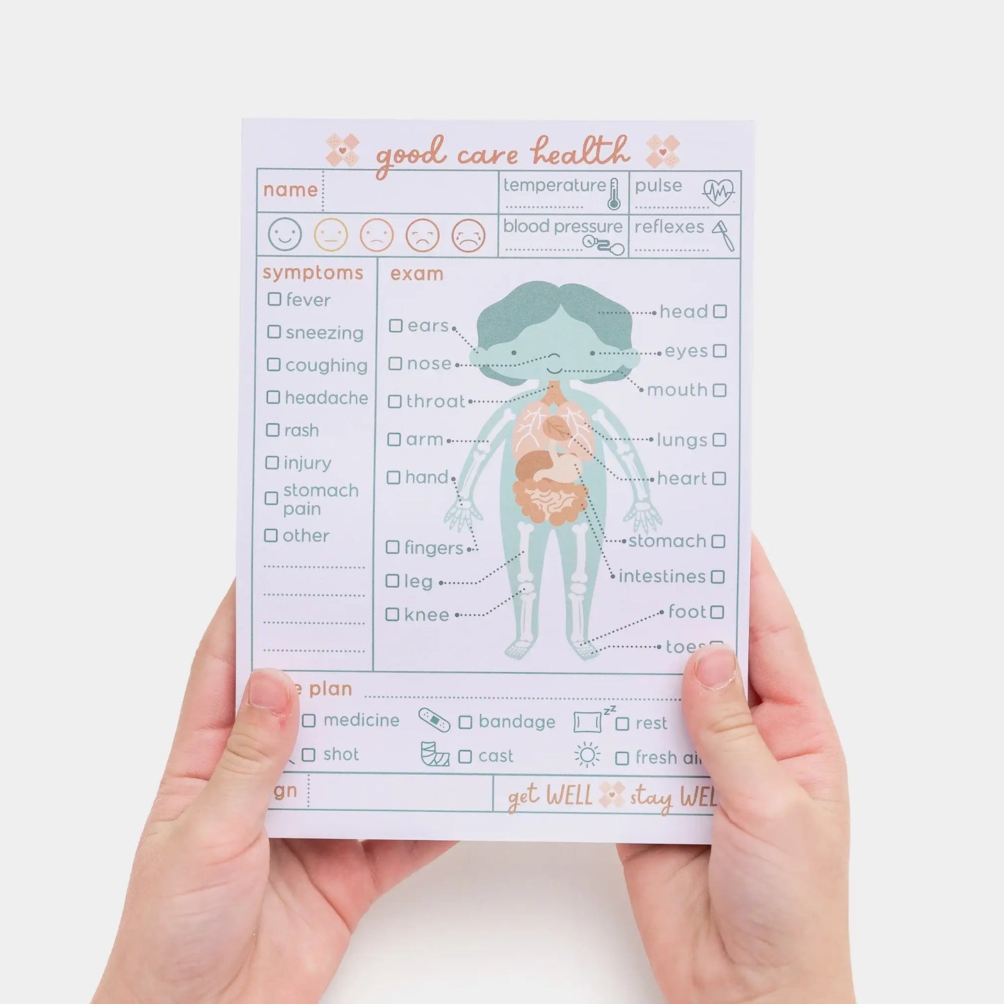 Doctor Visit Pretend Play Notepad