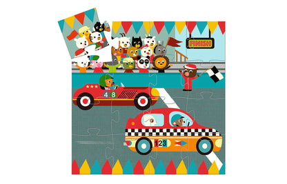 Racing Car 16pc Silhouette Puzzle