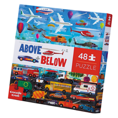 Above and Below Puzzle 48pc - Things that Go