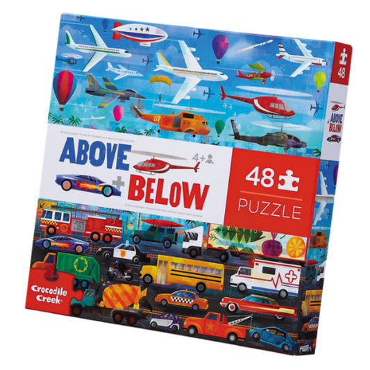 Above and Below Puzzle 48pc - Things that Go