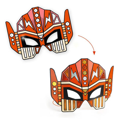 Do it Yourself Robots Masks (Metallic Stickers)