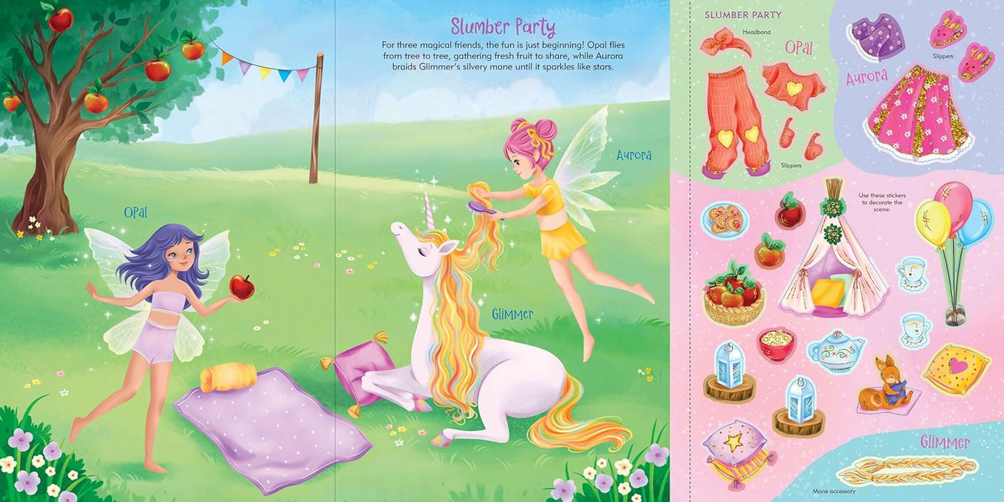 Sticker Doll Dress-Up - Unicorns
