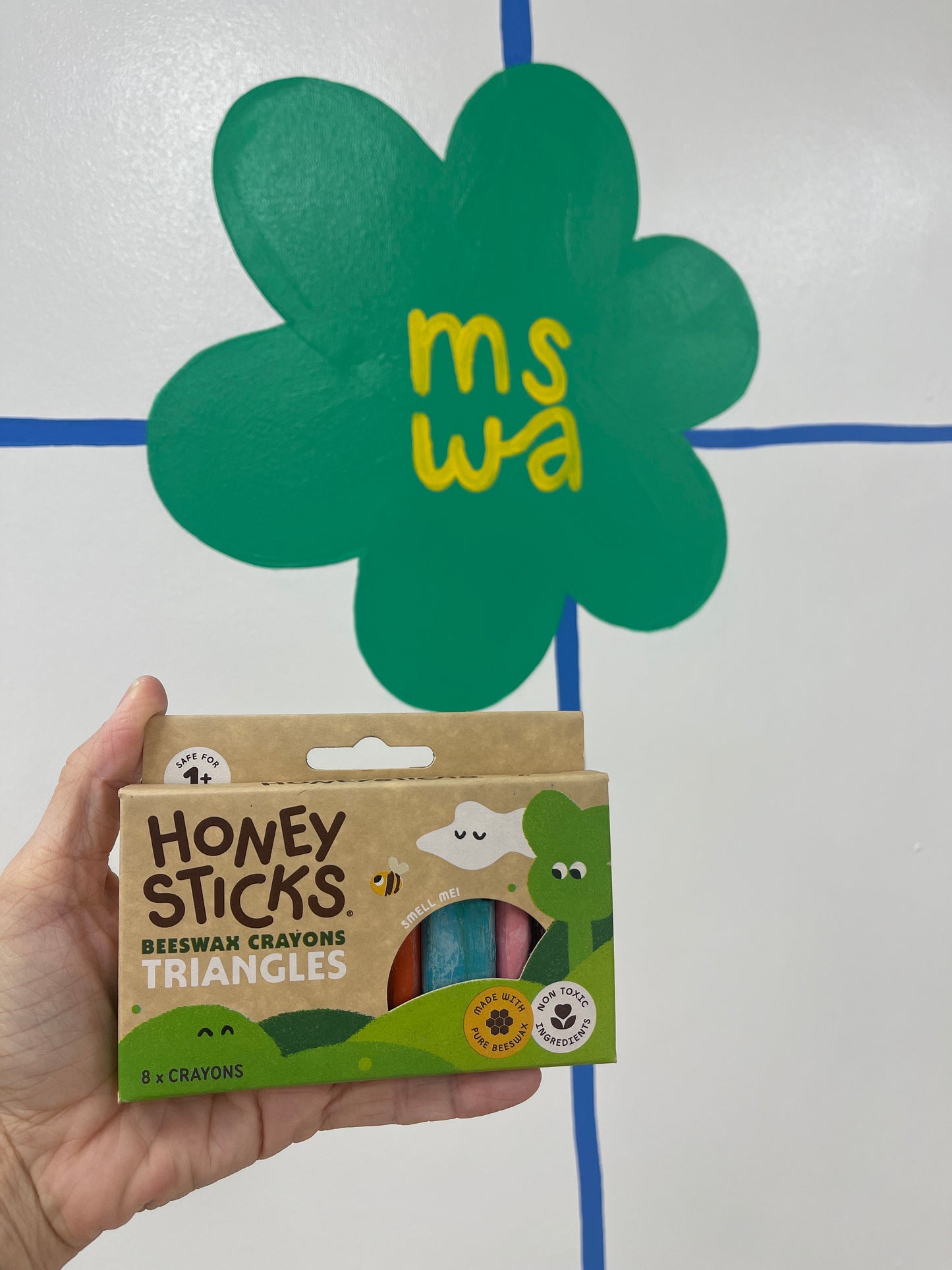 Honeysticks Triangles Beeswax Crayons - 8 pack