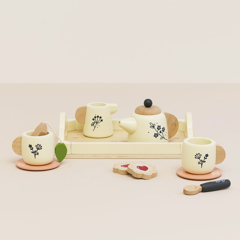 Wooden Tea Set and Tray